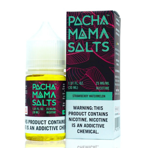 Pachamama TFN Salt Series E-Liquid | 30mL (Salt Nic) Strawberry Watermelon with Packaging