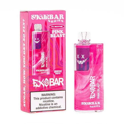 Sugarbar x Exobar SB8000 Puff 5% | Pink Blast with packaging