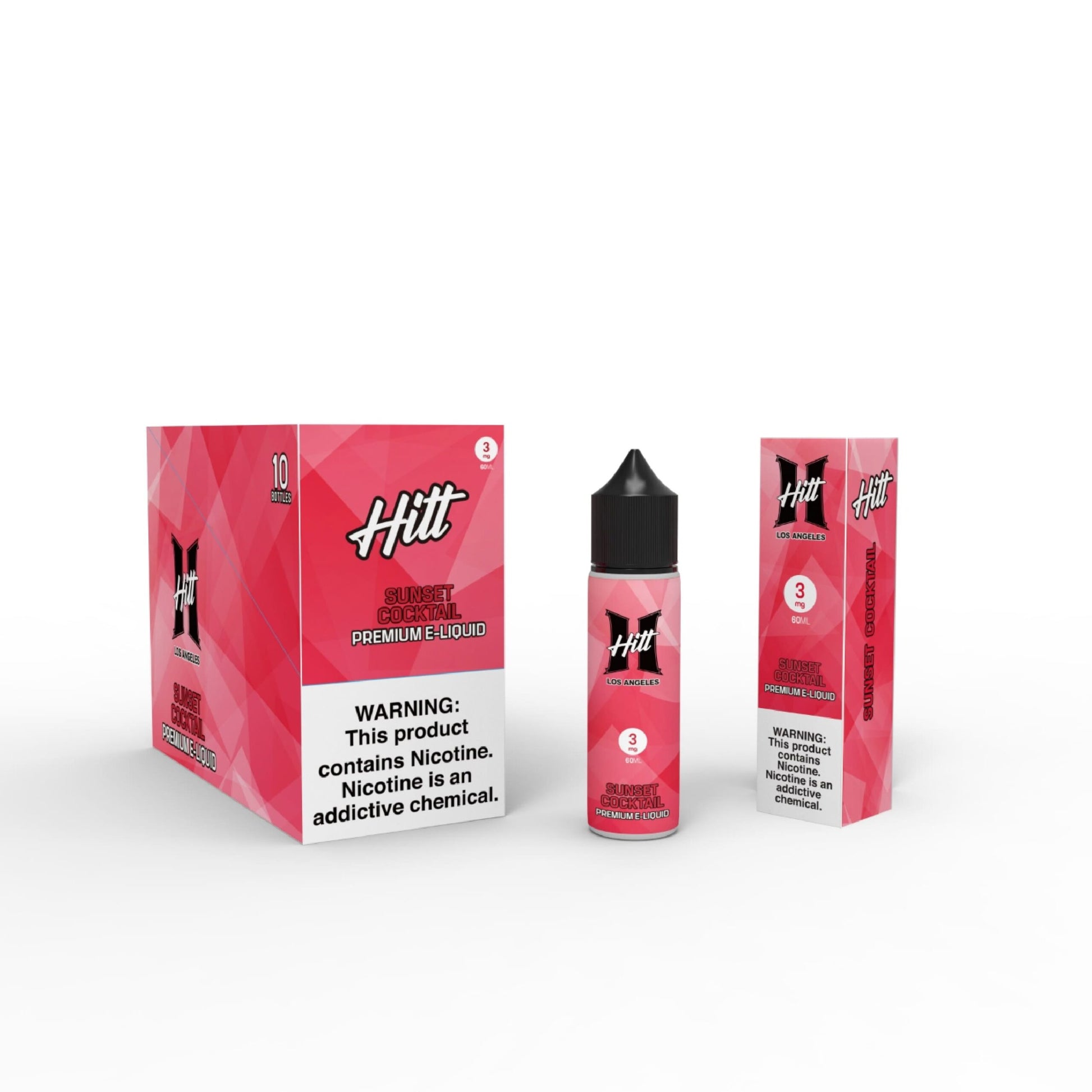 Hitt Los Angeles 60mL (Freebase) | Sunset Cocktail  with Packaging
