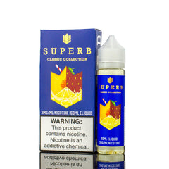 Superb Liquids Collection 60mL Classic Peachberry Lemonade with Packaging