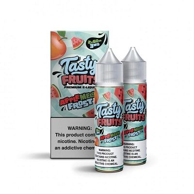 Tasty Fruits Premium E-Liquid 2 x 60mL Apple Melon Frost with Packaging