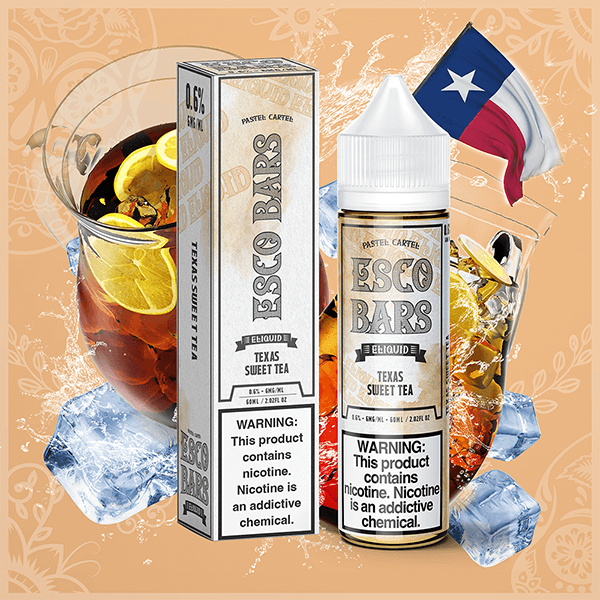 Esco Bars E-Liquid 0mg | 60mL (Freebase) Texas Sweet Tea with Packaging