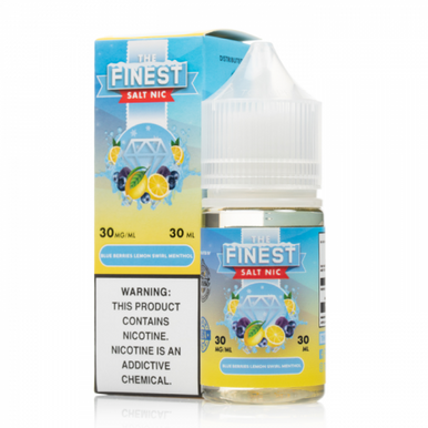Finest Salt Series E-Liquid 30mL (Salt Nic) | Blue Berries Lemon Swirl Menthol with Packaging