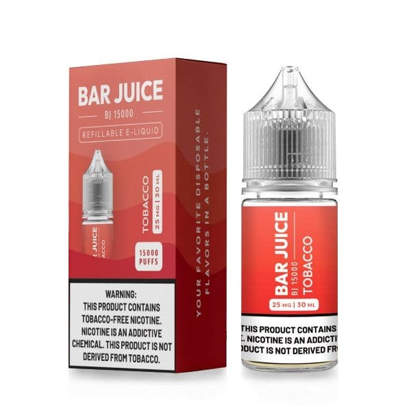 Bar Juice BJ15000 Salt Series E-Liquid 30mL (Salt Nic) | Tobacco with packaging