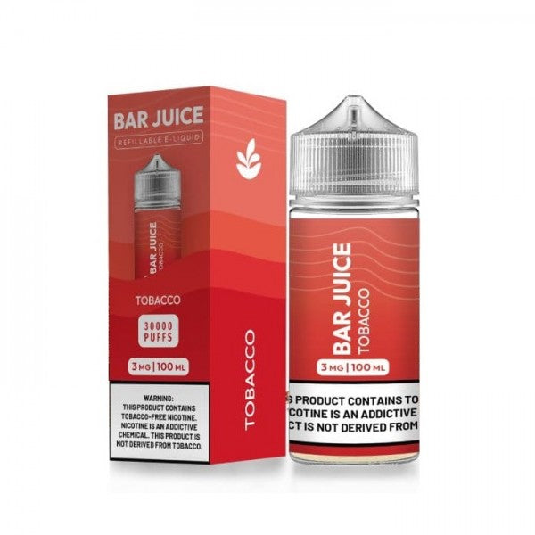 Bar Juice BJ30000 E-Liquid 100mL (Freebase) | Tobacco with Packaging