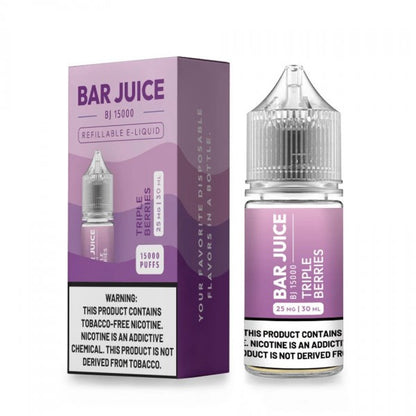 Bar Juice BJ15000 Salt Series E-Liquid 30mL (Salt Nic) | Tripple Berries with packaging