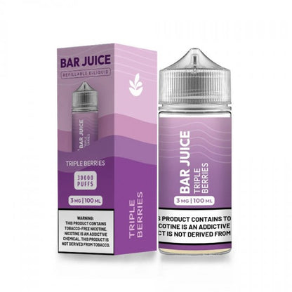 Bar Juice BJ30000 E-Liquid 100mL (Freebase) | Tripple Berries with Packaging