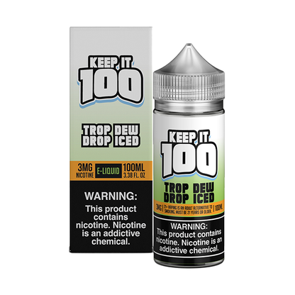 Keep It 100 TFN Series E-Liquid 6mg | 100mL (Freebase) Trop Dew Drop Ice with Packaging