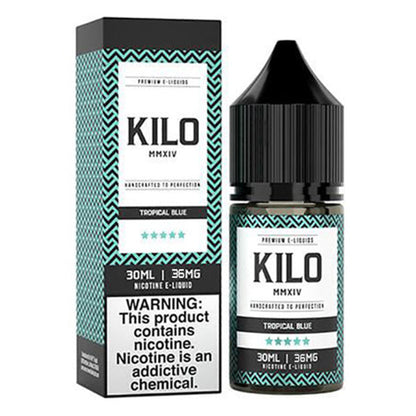 Kilo Salt Series E-Liquid 30mL Tropical Blue with packaging