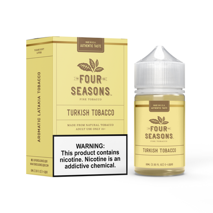 Four Seasons E-Liquid 60mL (Freebase) | Turkish Tobacco with packaging