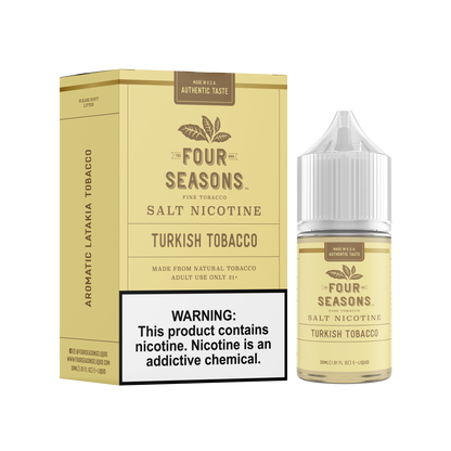 Four Seasons Salt Series E-Liquid | 30mL (Salt Nic) Turkish Tobacco with Packaging