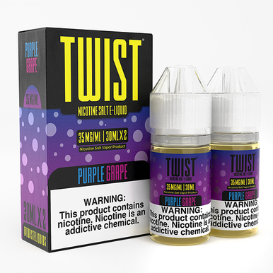 Twist Salts Series E-Liquid x2-30mL | Purple Grape with Packaging