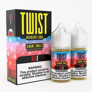 Twist Salts Series E-Liquid x2-30mL | Red 0with Packaging