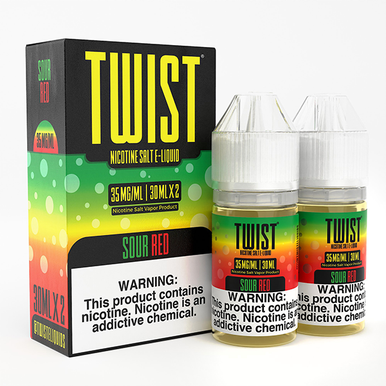 Twist Salts Series E-Liquid x2-30mL | Sour Red with Packaging