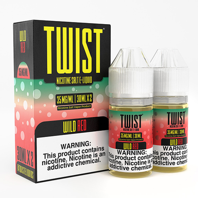 Twist Salts Series E-Liquid x2-30mL | Wild Red with Packaging
