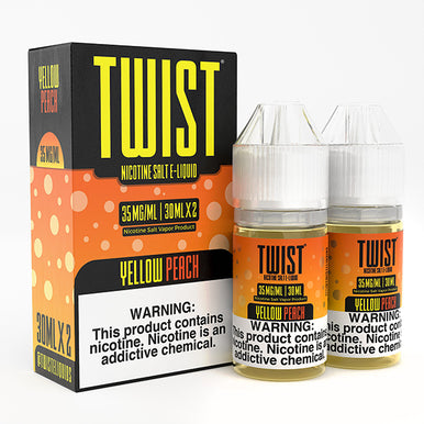 Twist Salts Series E-Liquid x2-30mL | Yellow Peach with Packaging