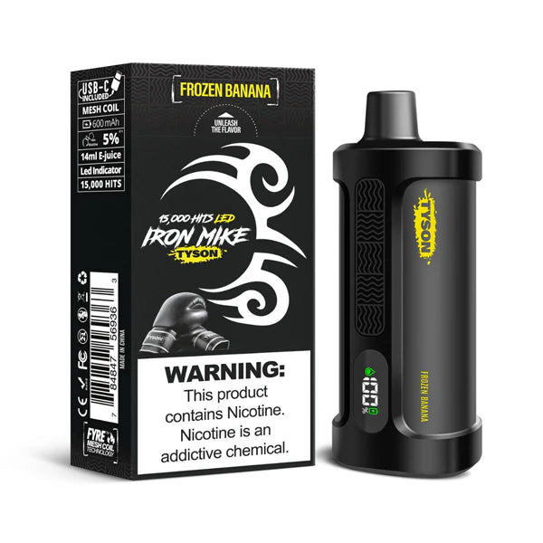 Tyson 2.0 Iron Mike Disposable 15000 Puff 14mL 50mg | MOQ 5 | Frozen Banana