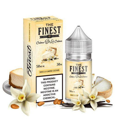 Finest Salt Series E-Liquid 30mL (Salt Nic) | Vanilla Almond Custard with Packaging