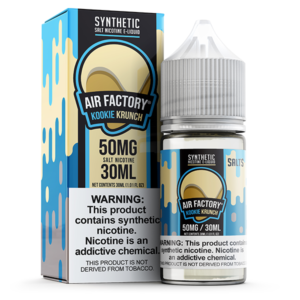 Air Factory TFN Salt Series E-Liquid 30mL (Salt Nic) | Vanilla Crunch Kookie Krunch with Packaging