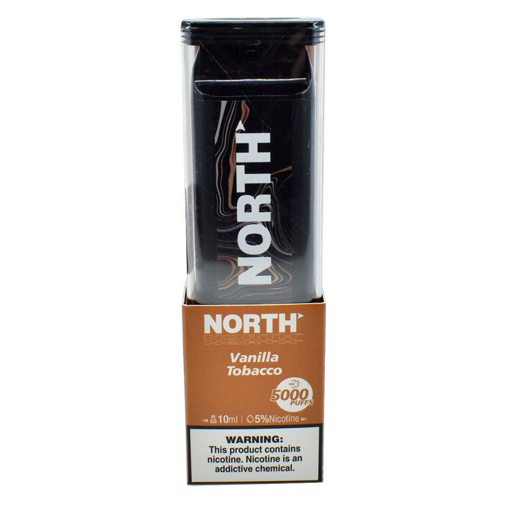 North Disposable 5000 Puffs 10mL 50mg | MOQ 10 | Vanilla Tobacco with Packaging