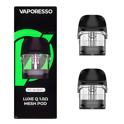 Vaporesso Luxe Q Pod (4-Pack) | 1.0ohm Mesh Pod with Packaging
