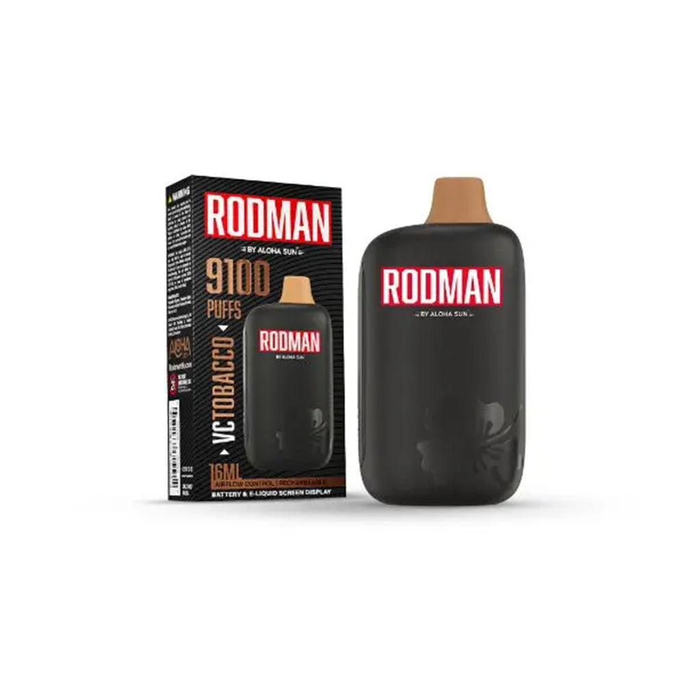 Aloha Sun Rodman Disposable 9100 Puffs 16mL 50mg | MOQ 10 | Vctobacco with Packaging