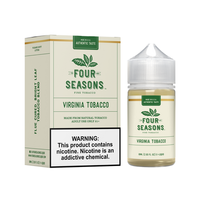 Four Seasons E-Liquid 60mL (Freebase) | Virginia Tobacco with packaging