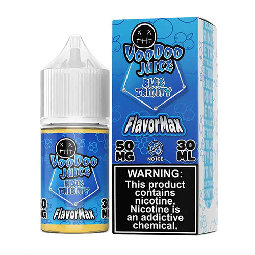 Voodoo Juice FlavorMax Salt Series E-Liquid 30mL Blue Trinity with packaging 