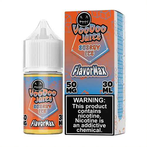 Voodoo Juice FlavorMax Salt Series E-Liquid 30mL Energy Ice with packaging