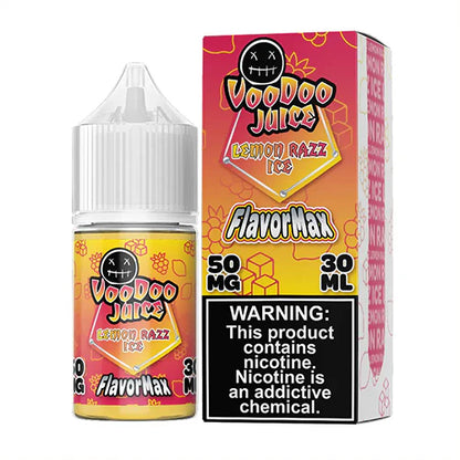 Voodoo Juice FlavorMax Salt Series E-Liquid 30mL Lemon Razz Ice with packaging