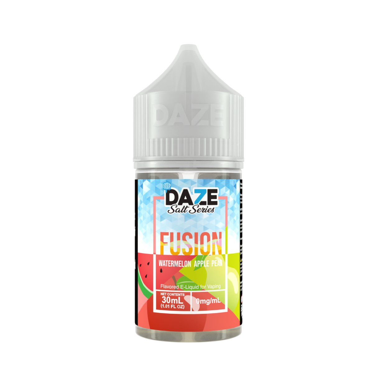 7Daze Fusion Salt Series E-Liquid 30mL (Salt Nic) | Watermelon Apple Pear Iced