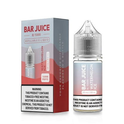Bar Juice BJ15000 Salt Series E-Liquid 30mL (Salt Nic) | Watermelon Ice with Packaging