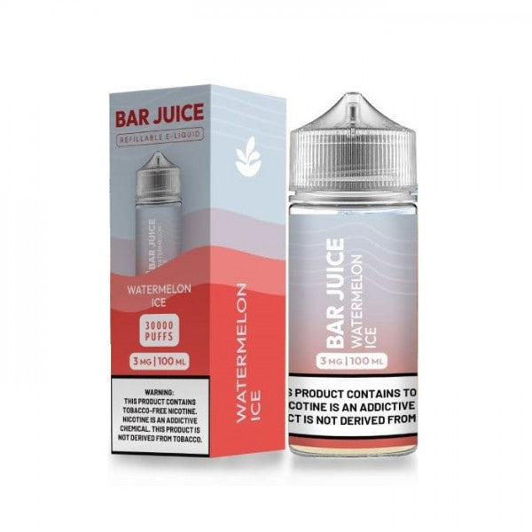 Bar Juice BJ30000 E-Liquid 100mL (Freebase) | Watermelon Ice with Packaging