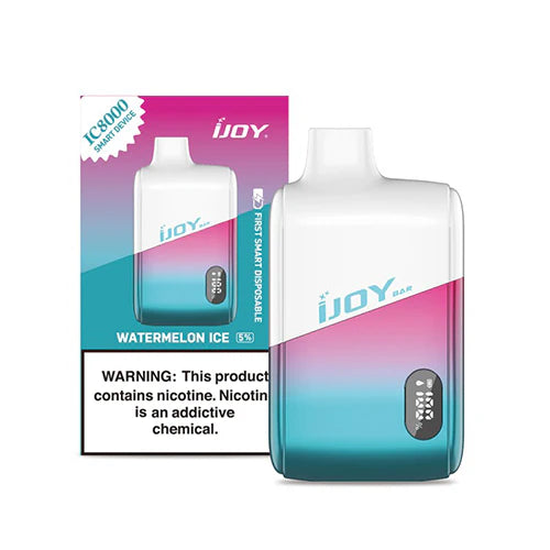 IJoy Bar IC8000 Disposable 8000 Puffs 18mL 50mg | MOQ 5 | Watermelon Ice with packaging