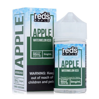 Reds Apple Series E-Liquid 60mL (Freebase) Watermelon Iced with Packaging