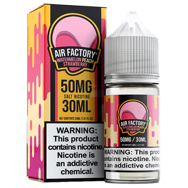 Air Factory TFN Salt Series E-Liquid 30mL (Salt Nic) | Watermelon Peach Strawberry with Packaging