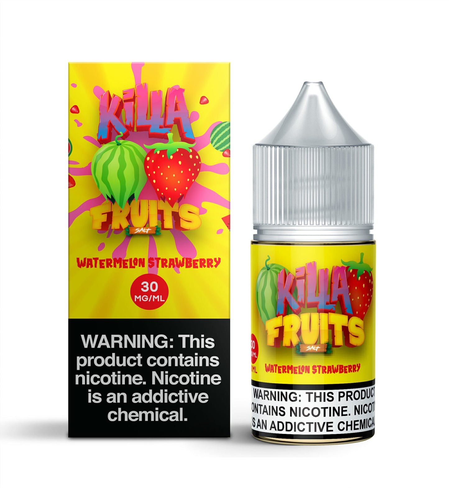 Killa Fruits Salt Series E-Liquid 30mL (Salt Nic) | Watermelon Strawberry with packaging