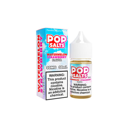 Pop Salts E-Liquid 30mL Salt Nic | Watermelon Strawberry with Packaging
