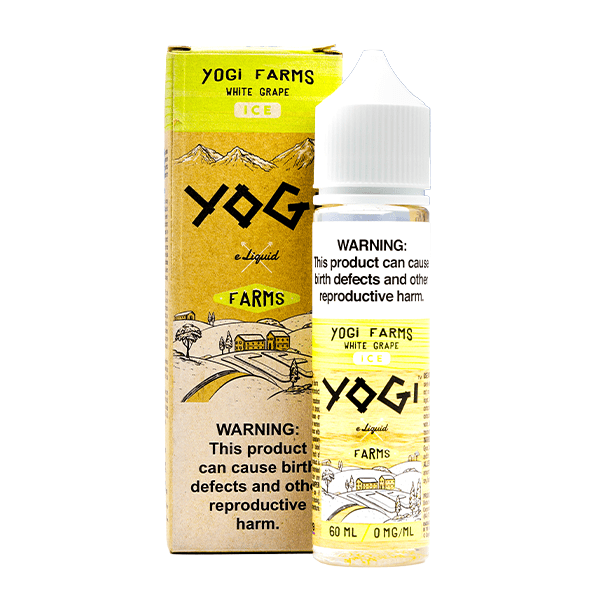 Yogi E-Liquid 60mL | (Original & Farms Series) White Grape Ice with packaging