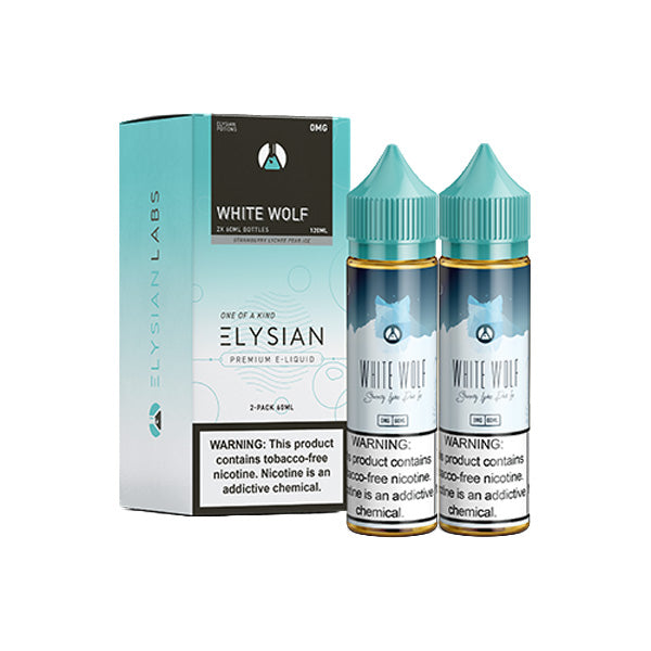Elysian Series E-Liquid 120mL (Freebase) | White Wolf with packaging