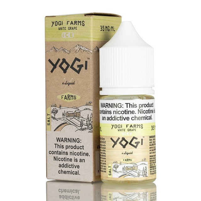 Yogi Salt Series E-Liquid 30mL | White Grape Ice with packaging