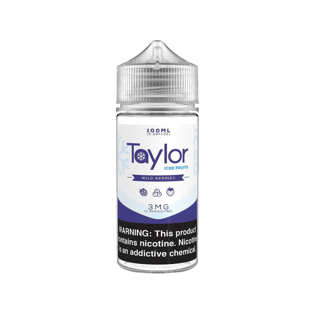 Taylor E-Liquid 100mL Wild Berries Iced bottle