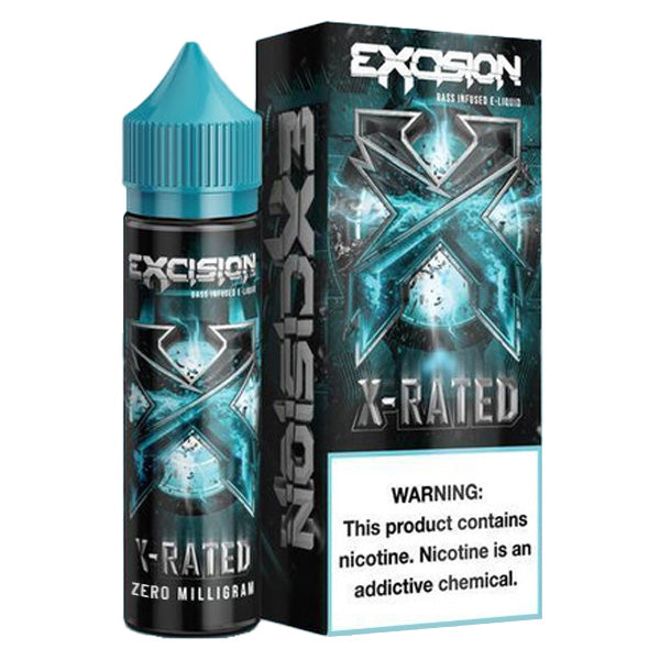Excision Series E-Liquid 60mL (Freebase) 0mg X-Rated with Packaging