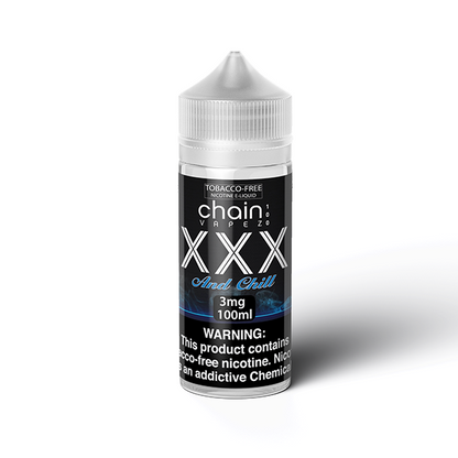 Chain Vapez Series E-Liquid 100mL XXX and Chill Bottle