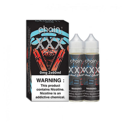 Chain Vapez Series E-Liquid x2-60mL (120mL) XXX and Chill with packaging