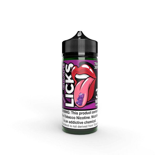 Licks TFN by Juice Roll Upz E-Liquid 100mL (Freebase) | Yummi Grape