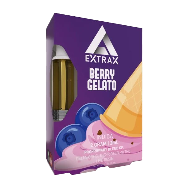 Delta Extrax LR Delta-8 THC/THC-P/Delta-10 THC Live Resin Cartridge – Berry Gelato | 2-Gram