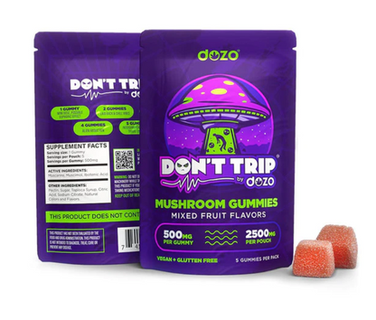 Dozo – Don’t Trip Mushroom Gummies – Mixed Fruit (5ct/2500mg)