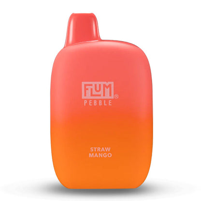 Flum Pebble Disposable 6000 Puffs 14mL 50mg | MOQ 10 Straw Mango