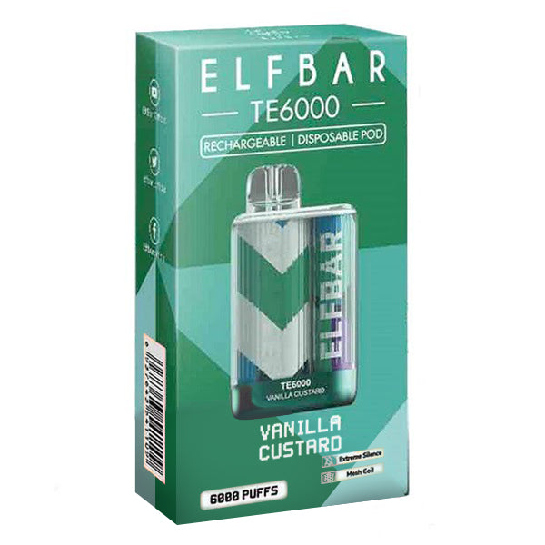 Elf Bar TE6000 Disposable | 6000 Puffs | 13mL | 40mg-50mg